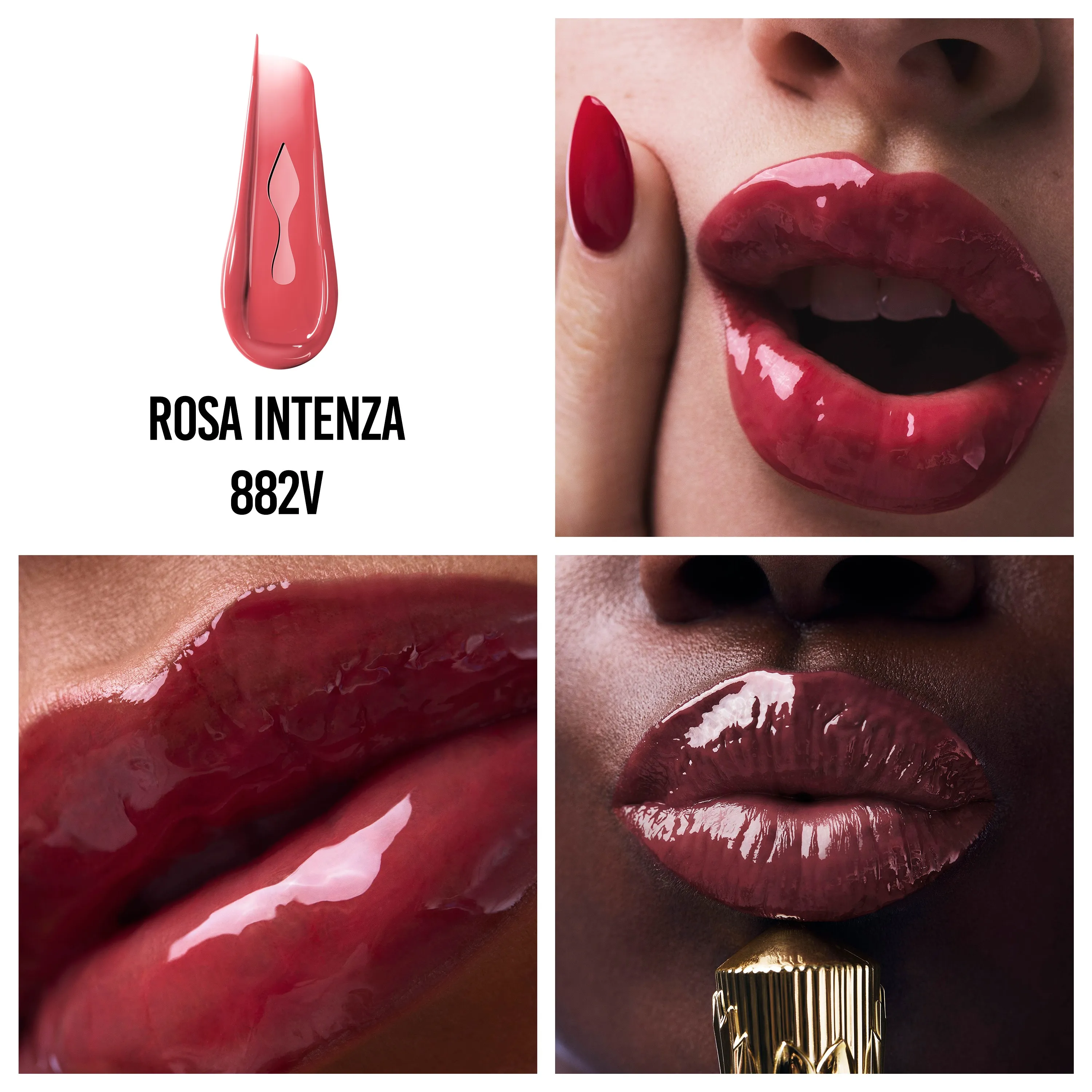 Christian Louboutin Rouge Stiletto Vinyl Gloss – Lip Gloss – Rosa Intenza 882V - Beauty - alternate view 7